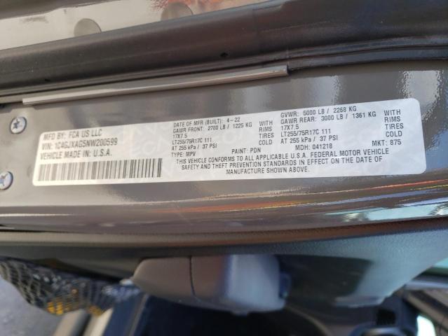 1C4GJXAG5NW200599 - 2022 JEEP WRANGLER S ნაცრისფერი ფოტო 10