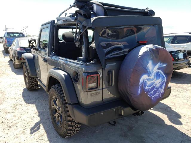 1C4GJXAG5NW200599 - 2022 JEEP WRANGLER S ნაცრისფერი ფოტო 3