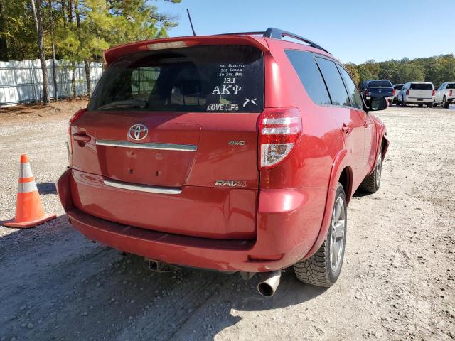 JTMRK4DV0B5103116 - 2011 TOYOTA RAV4 SPORT RED photo 4