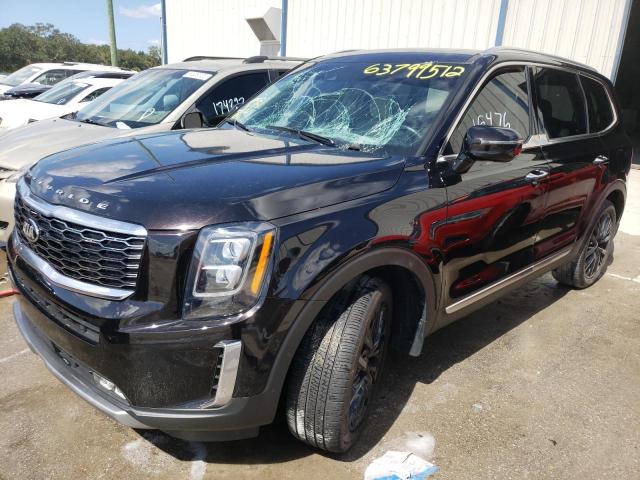 5XYP54HC1MG127040 - 2021 KIA TELLURIDE BLACK photo 2