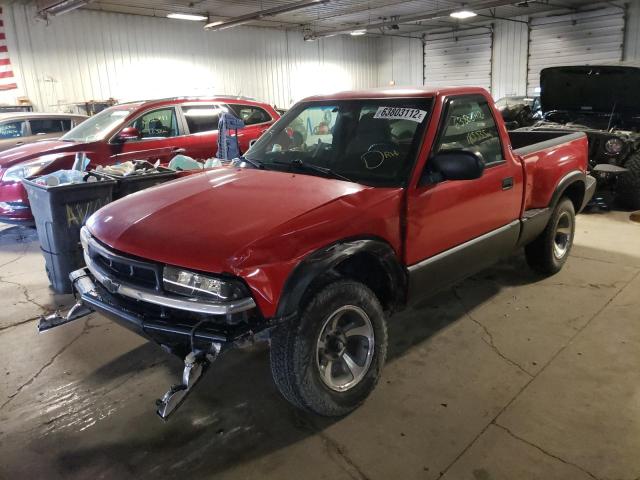 1GCCS145028232220 - 2002 CHEVROLET S TRUCK S1 RED photo 2
