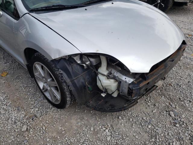 4A3AK64F67E071679 - 2007 MITSUBISHI ECLIPSE ES SILVER photo 9