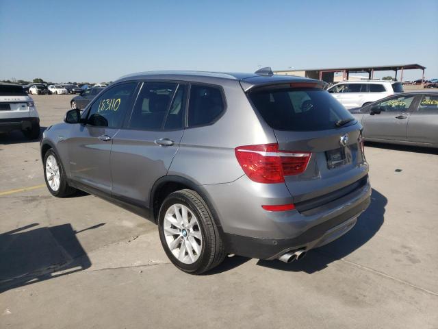 5UXWZ7C52H0U46094 - 2017 BMW X3 SDRIVE2 SILVER photo 3