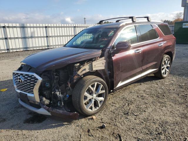 KM8R5DHE8MU197915 - 2021 HYUNDAI PALISADE L BURGUNDY photo 2