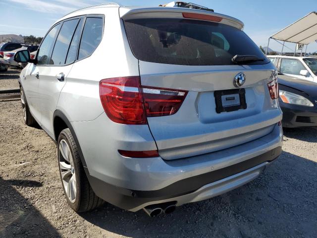 5UXWX7C54G0R18493 - 2016 BMW X3 XDRIVE3 SILVER photo 3