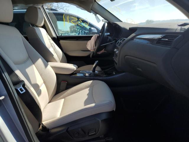 5UXWX7C54G0R18493 - 2016 BMW X3 XDRIVE3 SILVER photo 5