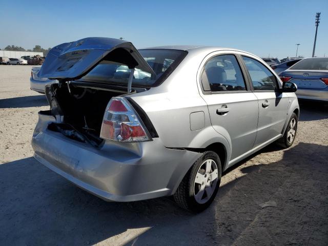 KL1TD56607B119005 - 2007 CHEVROLET AVEO BASE SILVER photo 4