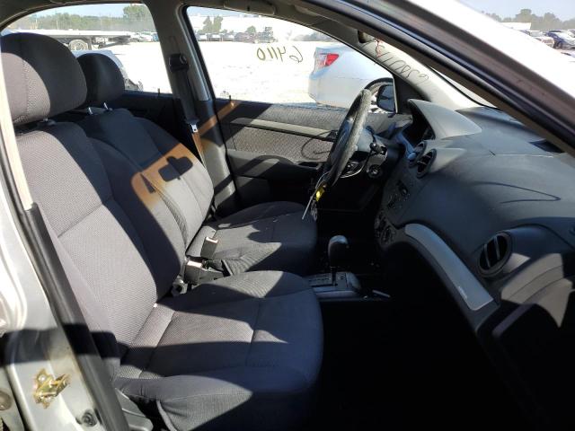 KL1TD56607B119005 - 2007 CHEVROLET AVEO BASE SILVER photo 5