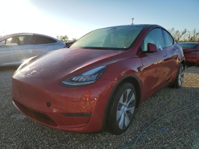 5YJYGDEE4MF088763 - 2021 TESLA MODEL Y RED photo 2