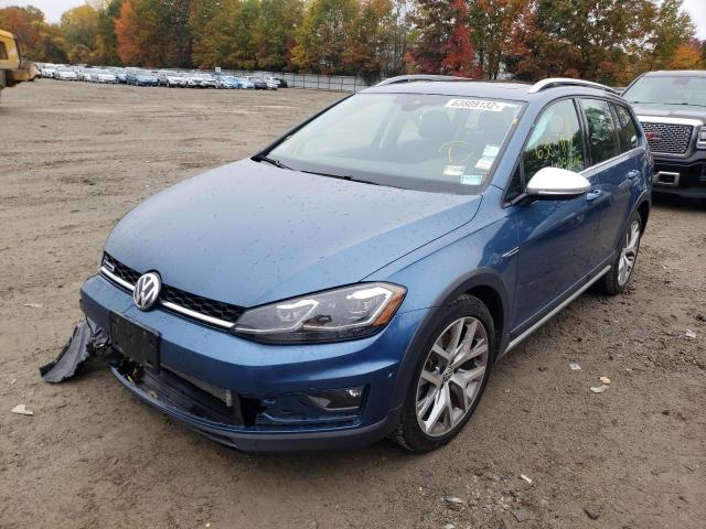 3VWM17AU1KM500061 - 2019 VOLKSWAGEN GOLF ALLTR BLUE photo 2