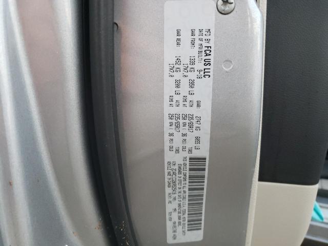2C4RC1CG9KR525418 - 2019 CHRYSLER PACIFICA L SILVER photo 10