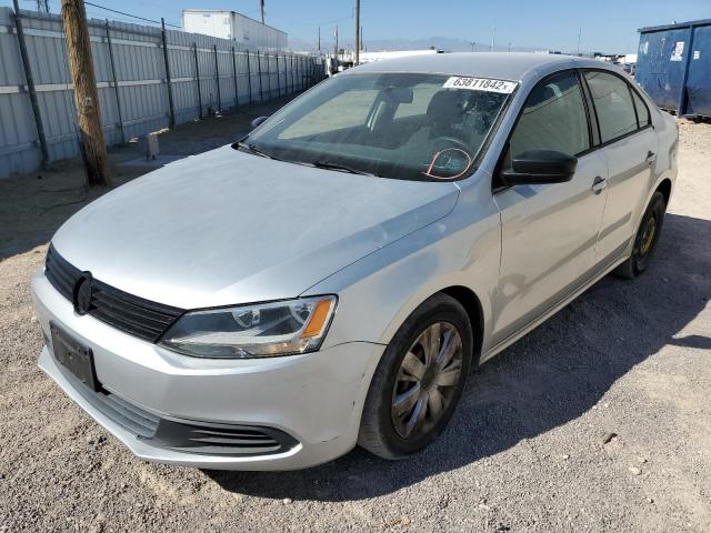 3VW2K7AJ7CM351120 - 2012 VOLKSWAGEN JETTA BASE SILVER photo 2