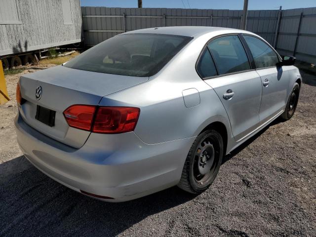 3VW2K7AJ7CM351120 - 2012 VOLKSWAGEN JETTA BASE SILVER photo 4