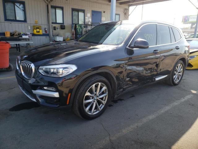 5UXTR9C57JLC79589 - 2018 BMW X3 XDRIVE3 BLACK photo 2