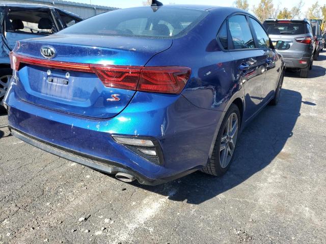 3KPF34AD1KE049793 - 2019 KIA FORTE GT L BLUE photo 4