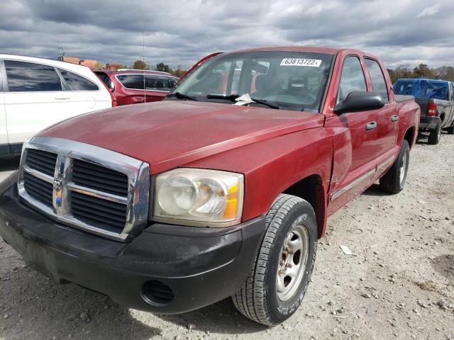 1D7HE28K86S571874 - 2006 DODGE DAKOTA QUA RED photo 2