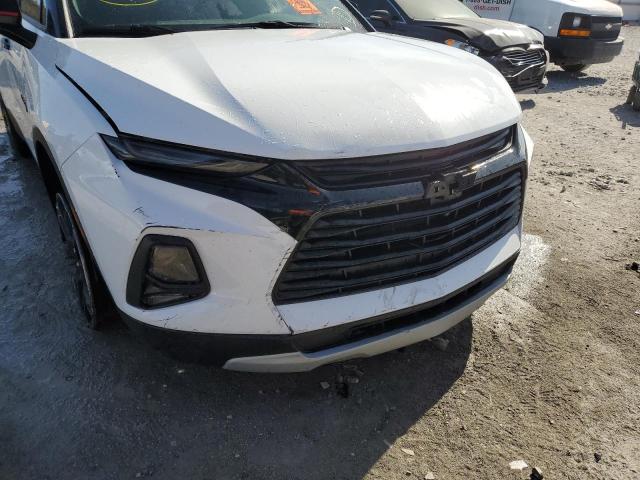 3GNKBDRS8NS237986 - 2022 CHEVROLET BLAZER 3LT WHITE photo 9