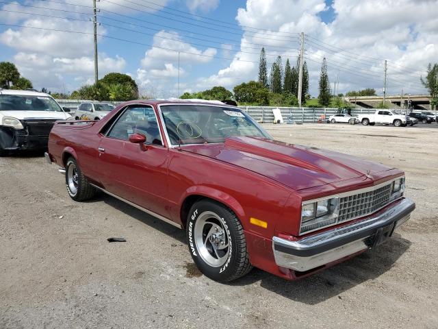 1GCCW8092DR291515 - 1983 CHEVROLET EL CAMINO MAROON photo 1