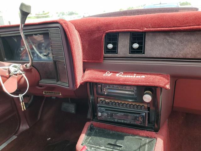 1GCCW8092DR291515 - 1983 CHEVROLET EL CAMINO MAROON photo 10