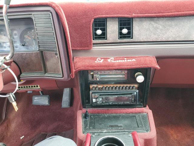 1GCCW8092DR291515 - 1983 CHEVROLET EL CAMINO MAROON photo 9