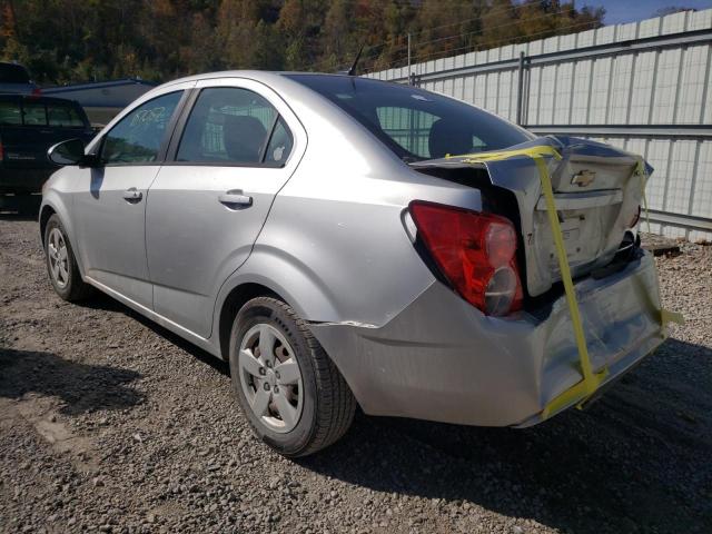 1G1JA5SHXE4237444 - 2014 CHEVROLET SONIC LS SILVER photo 3