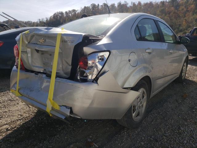 1G1JA5SHXE4237444 - 2014 CHEVROLET SONIC LS SILVER photo 4