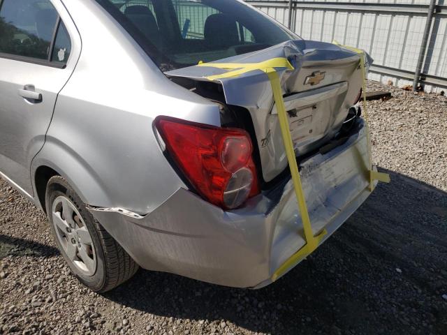 1G1JA5SHXE4237444 - 2014 CHEVROLET SONIC LS SILVER photo 9