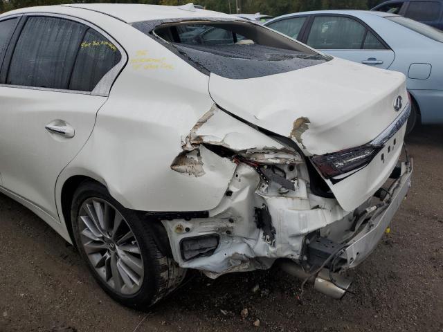 JN1EV7AP8JM358553 - 2018 INFINITI Q50 LUXE WHITE photo 9