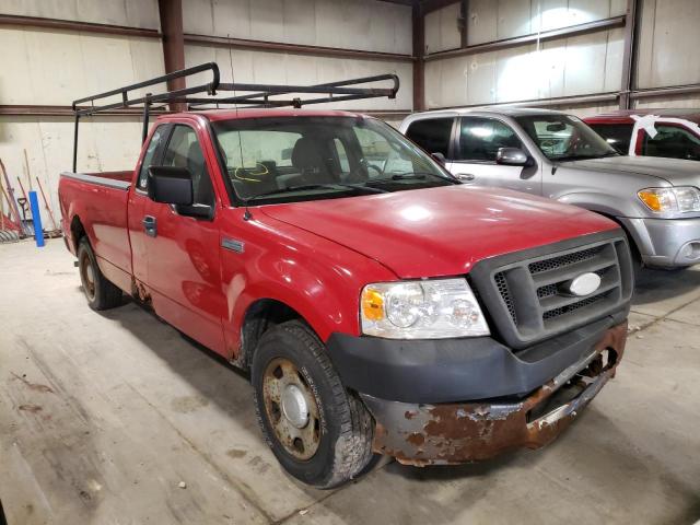 1FTRF12206NB00430 - 2006 FORD F150 RED photo 1