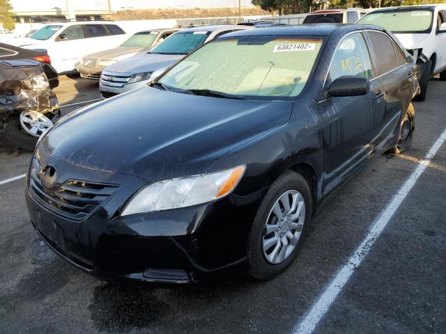 4T1BE46K37U115216 - 2007 TOYOTA CAMRY CE BLACK photo 2