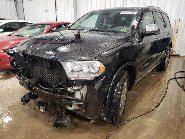 1C4RDJEG3CC322304 - 2012 DODGE DURANGO CI BLACK photo 2