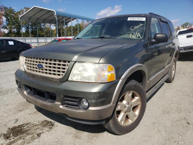 1FMZU64W23UC34873 - 2003 FORD EXPLORER E GREEN photo 2