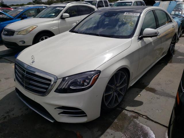 WDDUG8DB7KA468723 - 2019 MERCEDES-BENZ S 560 WHITE photo 2