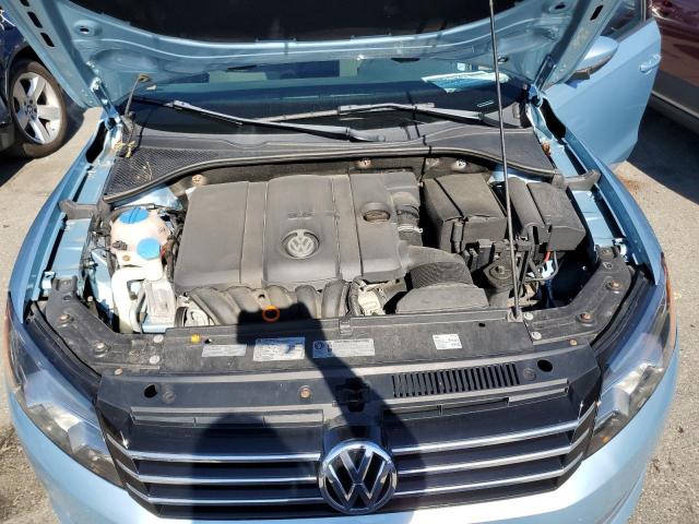 1VWAP7A36CC058695 - 2012 VOLKSWAGEN PASSAT S BLUE photo 7