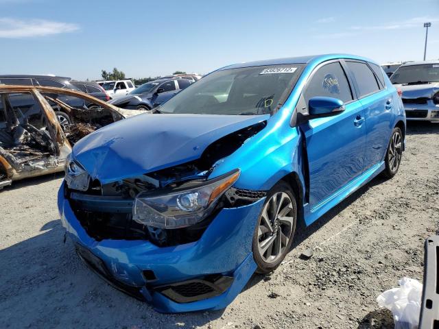 JTNKARJE4JJ567422 - 2018 TOYOTA COROLLA IM BLUE photo 2