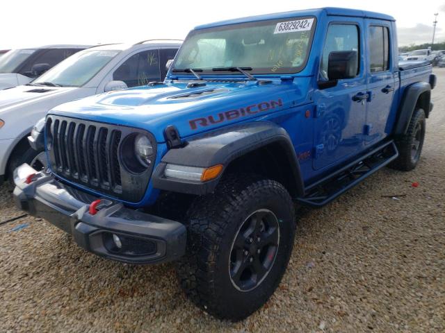 1C6JJTBG8NL147337 - 2022 JEEP GLADIATOR BLUE photo 2