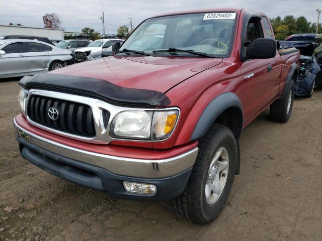 5TEWN72N63Z224973 - 2003 TOYOTA TACOMA XTR RED photo 2