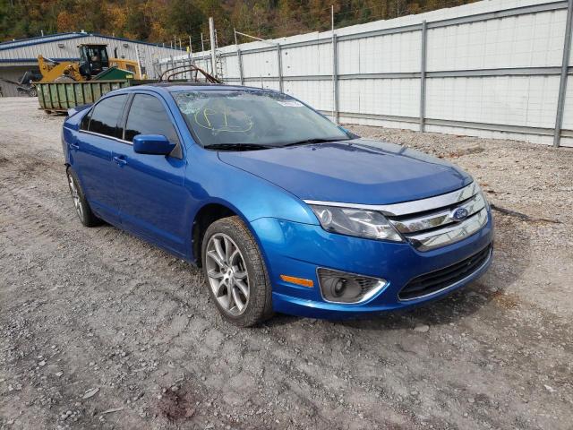 3FAHP0JA4CR191843 - 2012 FORD FUSION SEL BLUE photo 1