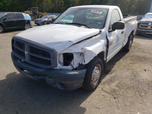 3D7KR26D18G239784 - 2008 DODGE RAM 2500 S WHITE photo 2