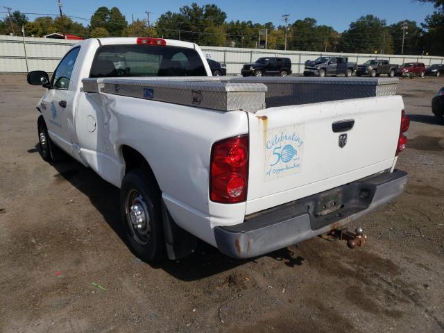 3D7KR26D18G239784 - 2008 DODGE RAM 2500 S WHITE photo 3
