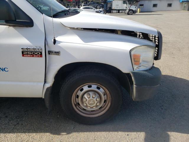 3D7KR26D18G239784 - 2008 DODGE RAM 2500 S WHITE photo 9