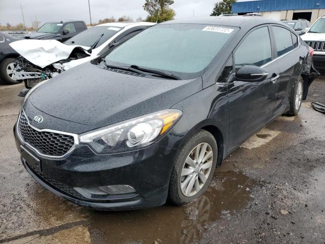 KNAFX4A80F5342672 - 2015 KIA FORTE EX BLACK photo 2