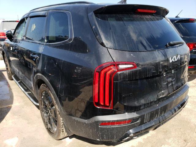 5XYP5DHC7NG255543 - 2022 KIA TELLURIDE BLACK photo 3