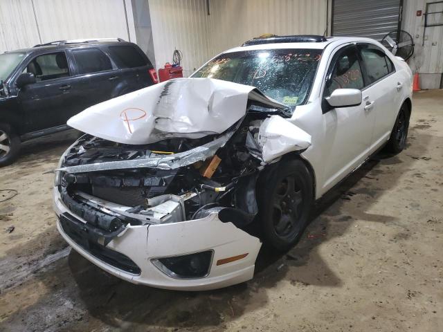 3FAHP0CG1AR165067 - 2010 FORD FUSION SEL WHITE photo 2