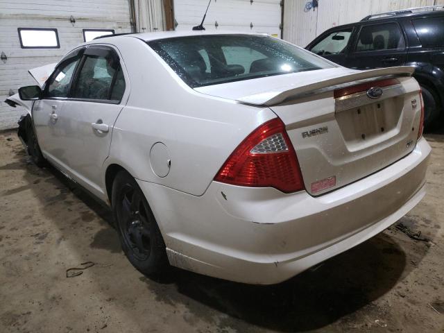 3FAHP0CG1AR165067 - 2010 FORD FUSION SEL WHITE photo 3