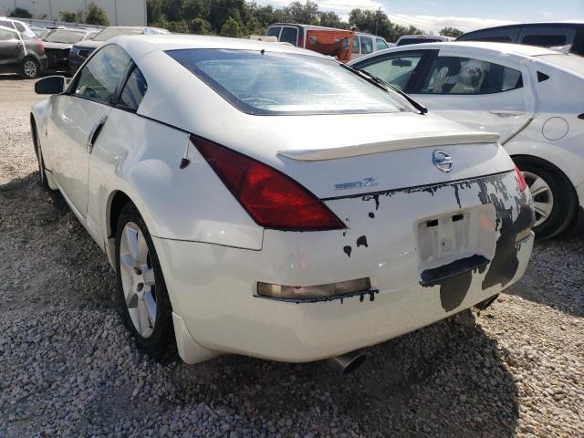 JN1AZ34D65M606463 - 2005 NISSAN 350Z COUPE WHITE photo 3