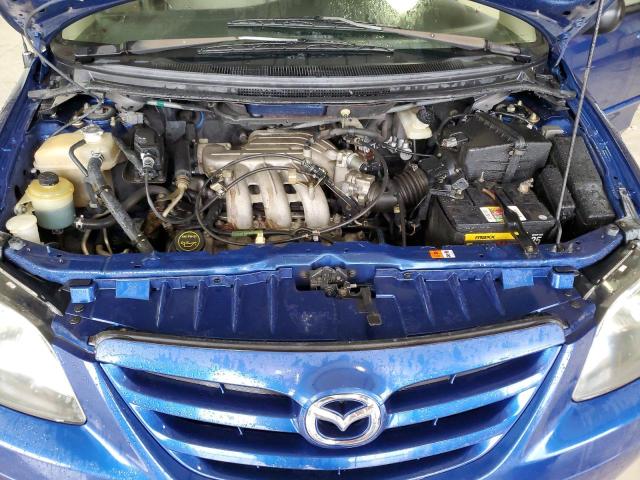 JM3LW28A540524309 - 2004 MAZDA MPV WAGON BLUE photo 7