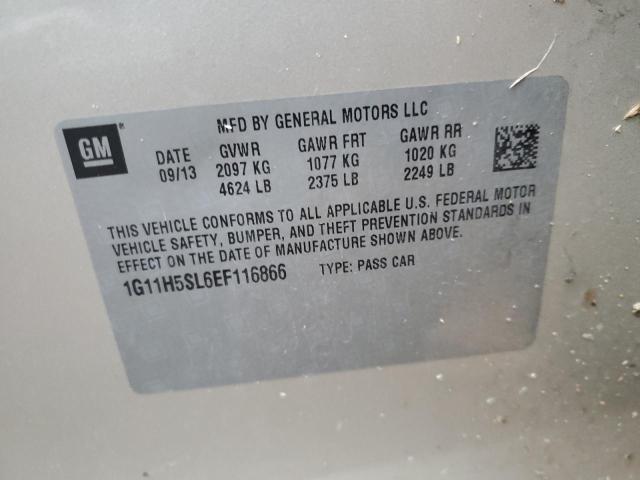 1G11H5SL6EF116866 - 2014 CHEVROLET MALIBU LTZ ოქროსფერი ფოტო 10