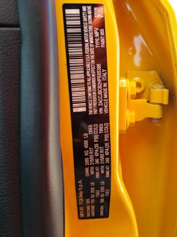 ZACCJBCB2HPE65386 - 2017 JEEP RENEGADE T YELLOW photo 10