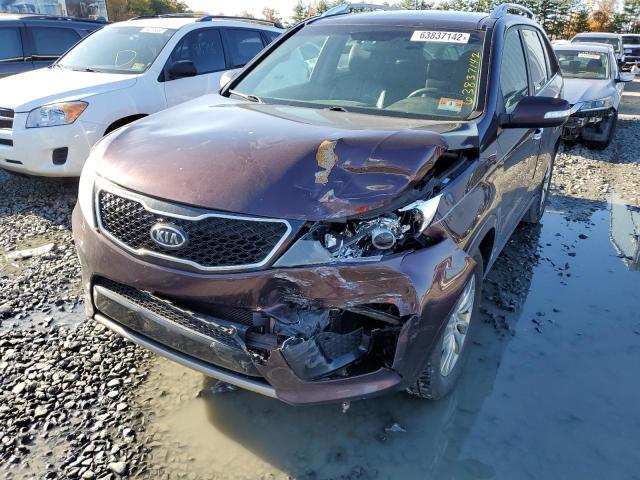 5XYKWDA26BG163330 - 2011 KIA SORENTO SX MAROON photo 9